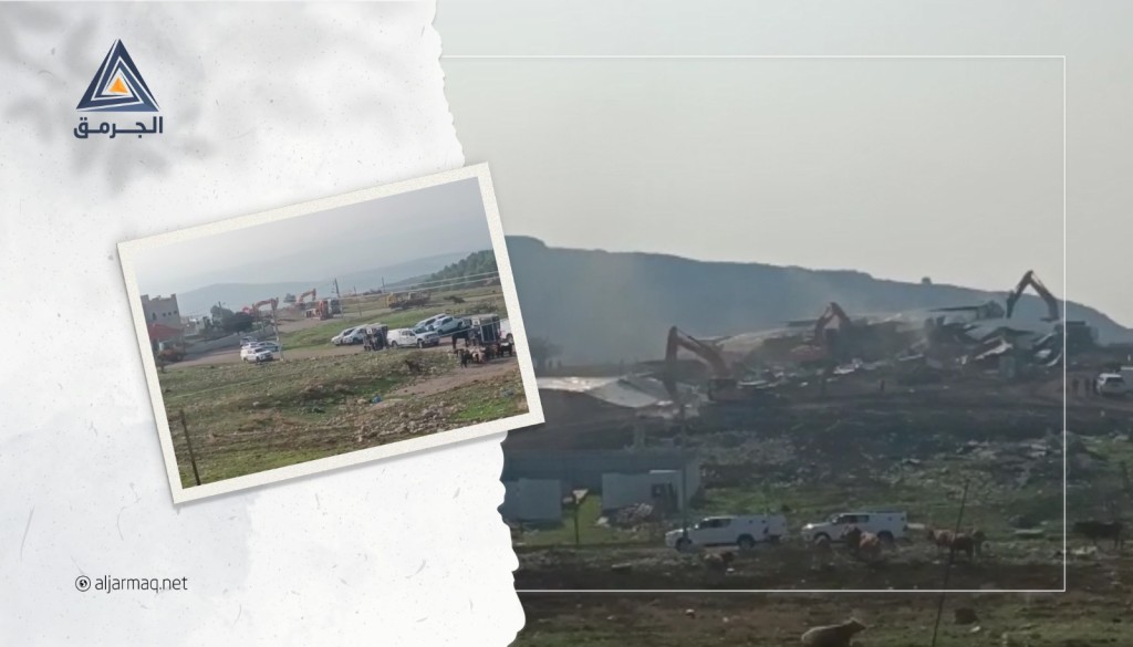 بالفيديو| هدم عدد من الحظائر في قرية عكبرة قرب صفد