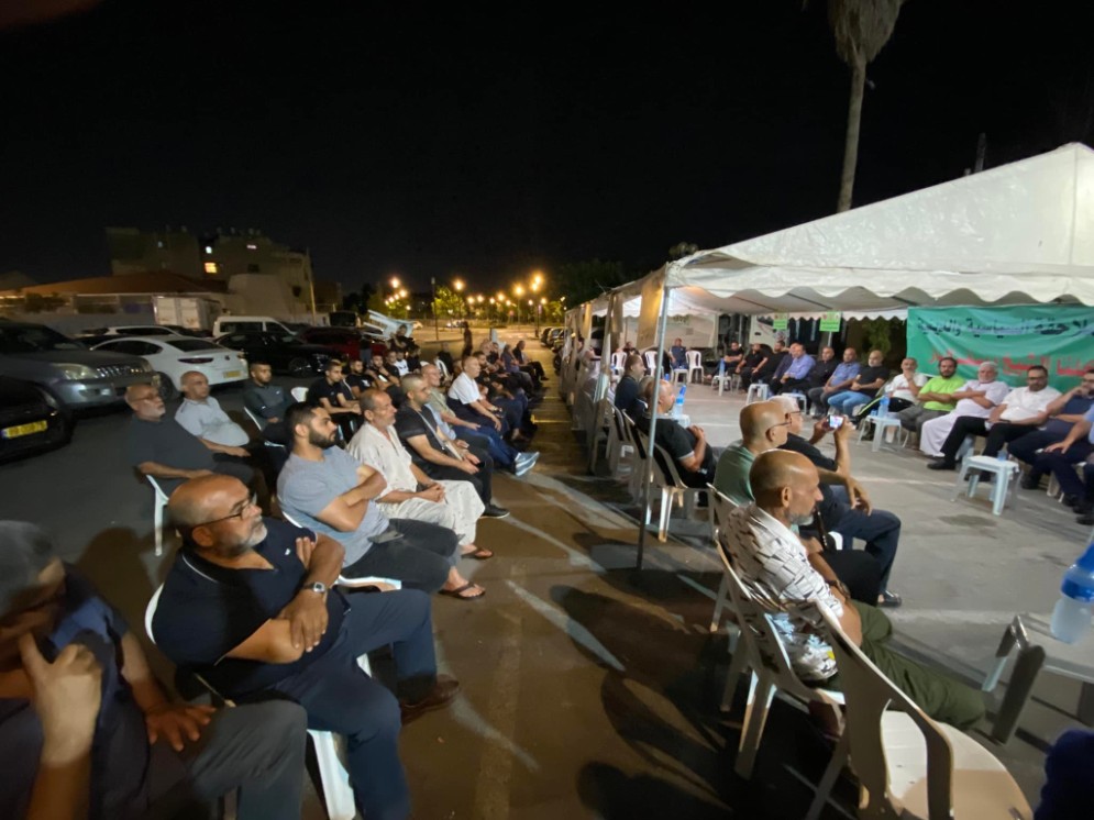 دعوات لتفعيل خيمة الاعتصام الإسنادية للشيخ يوسف الباز في اللد بيومها الأخير