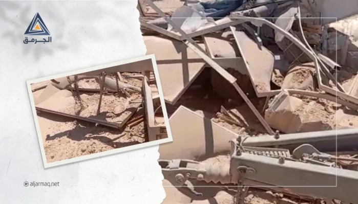 بالفيديو.. الشرطة الإسرائيلية تهدم أحد المصالح التجارية في الزرنوق بالنقب