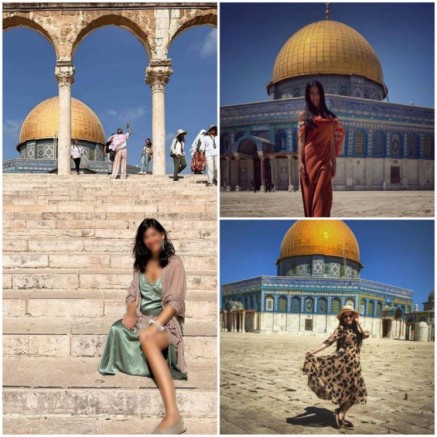 موجة غضب بسبب صور سائحات أجنبيات بلباس غير لائق في باحات الأقصى