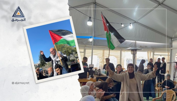 بالعلم الفلسطيني وبالهتافات..احتفالات في وادي عارة بتحرر الأسير كريم يونس