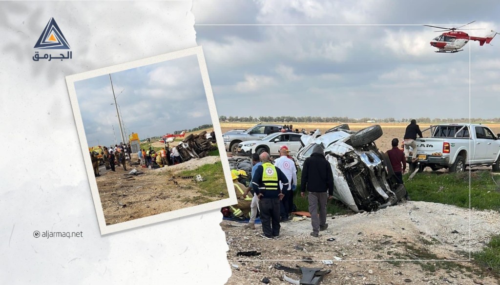 مصرع 4 أشخاص بحادث طرق في النقب